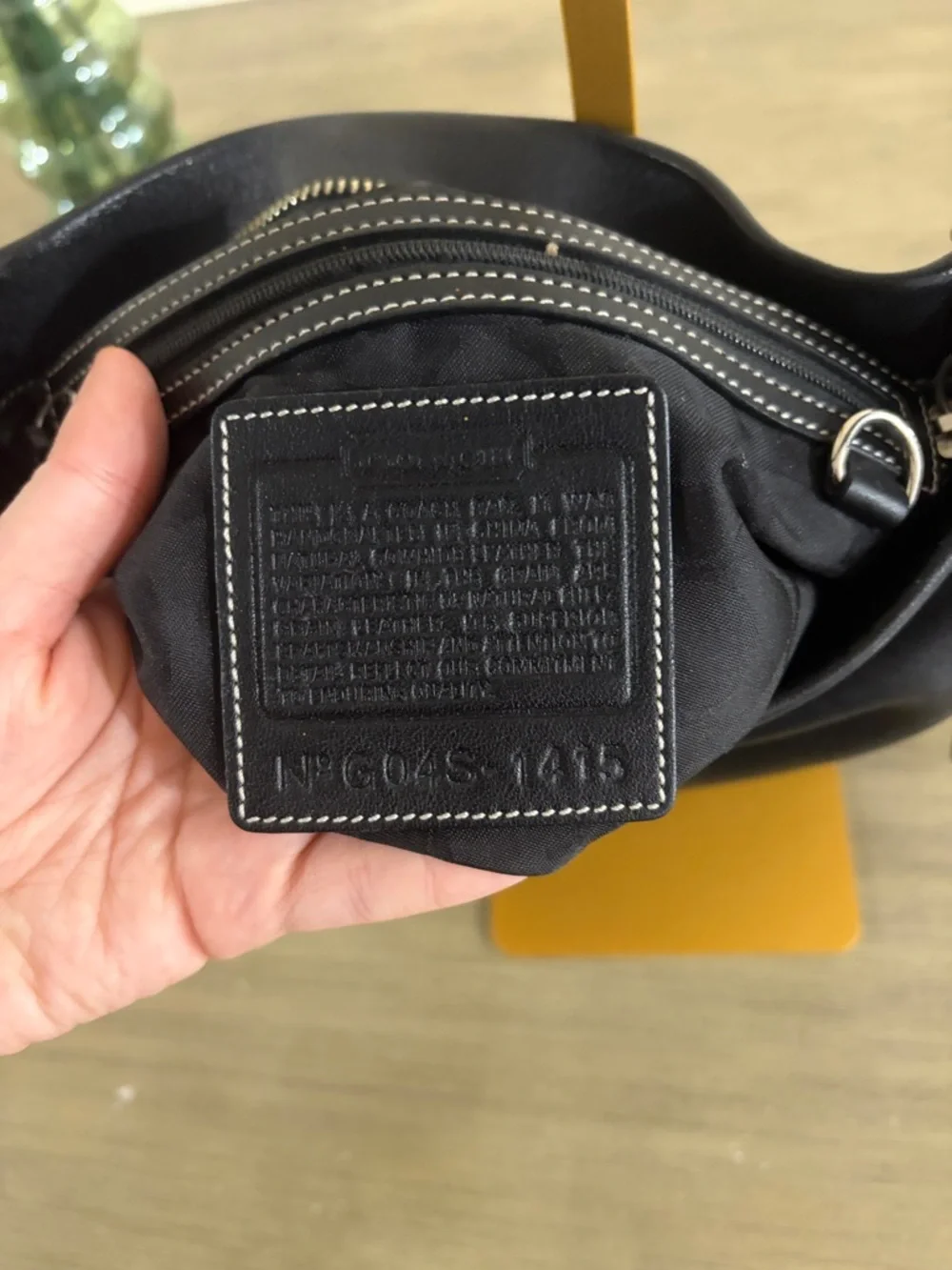 Coach 1415 Soho Slim Black Leather Hobo Fringe Tasseled Shoulder Bag Purse Y2K